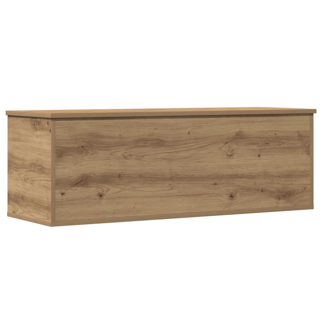 Scatola di Stoccaggio per la vitaXL in Rovere Artigianale 102x35x35 cm in Legno Ingegnerizzato