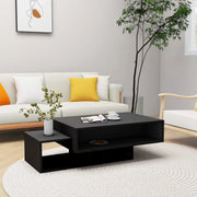 Tavolino da Salotto Nero 105x55x32 cm in Truciolato 808523
