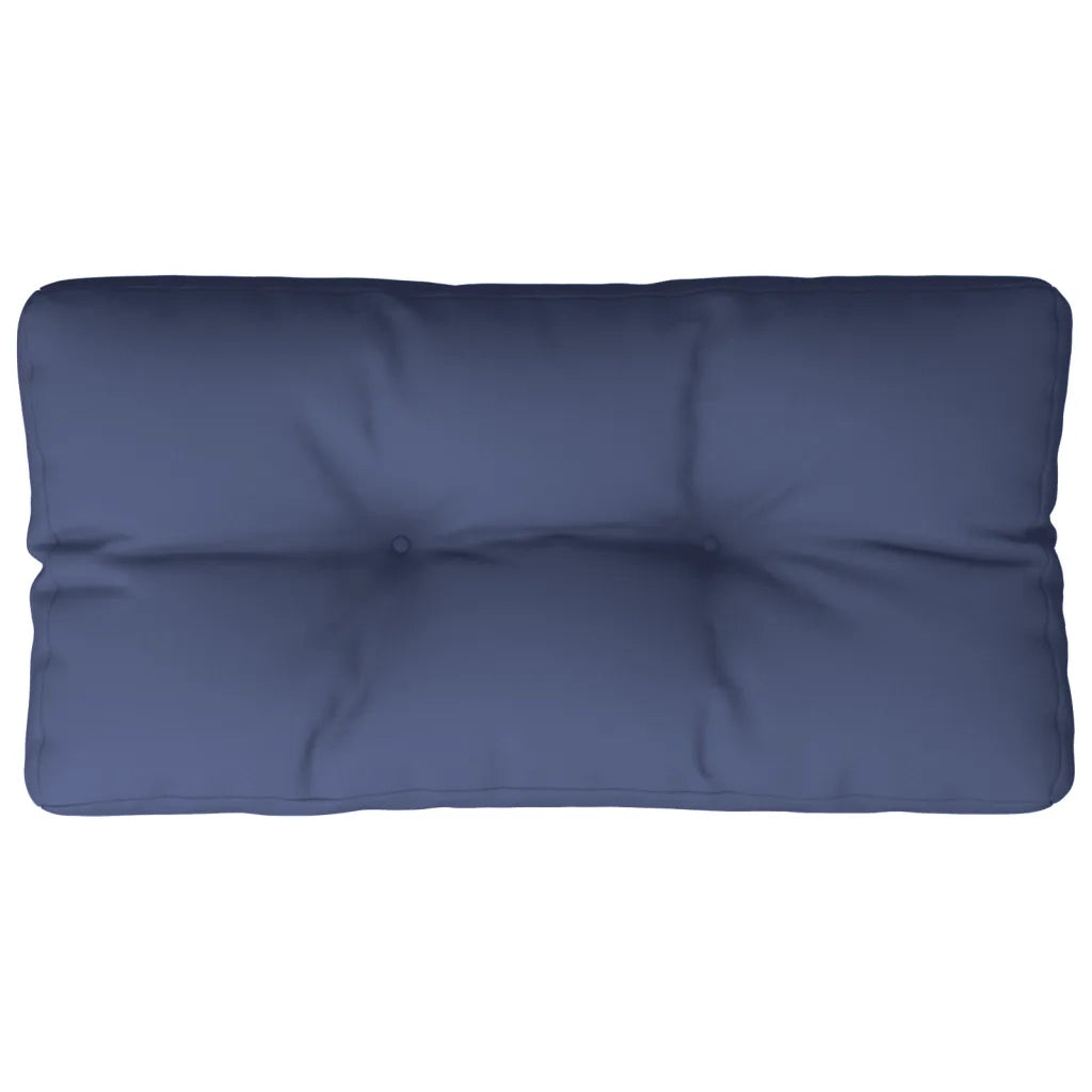 Cuscino per Pallet Blu Marino 120x40x12 cm in Tessuto