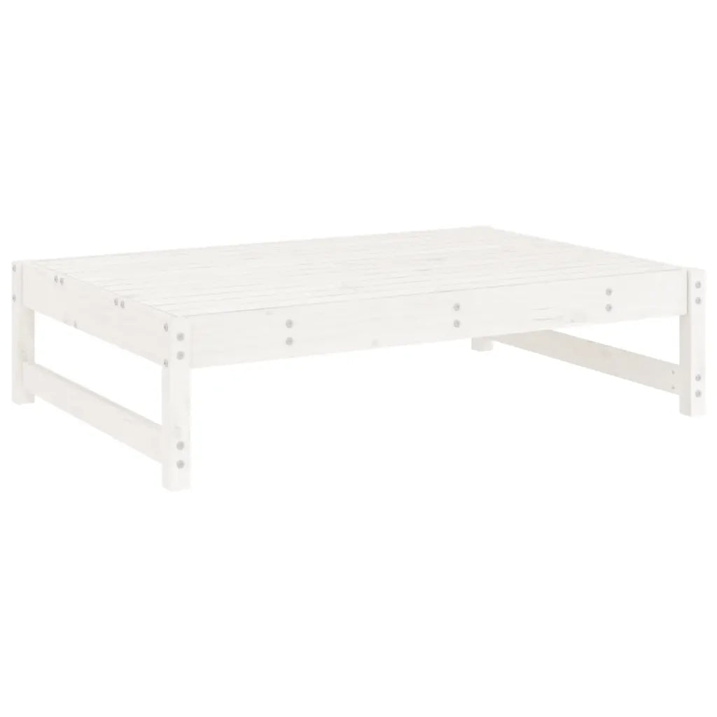 Set Salotto da Giardino 5 pz Bianco in Legno Massello di Pino 3186600
