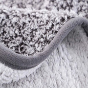 Deken Sherpa microvezel ultra soffice caldo - Fleece morbido - deken accogliente per divano - leggero e denso a doppio strato - grigio - 130 x 150 cm