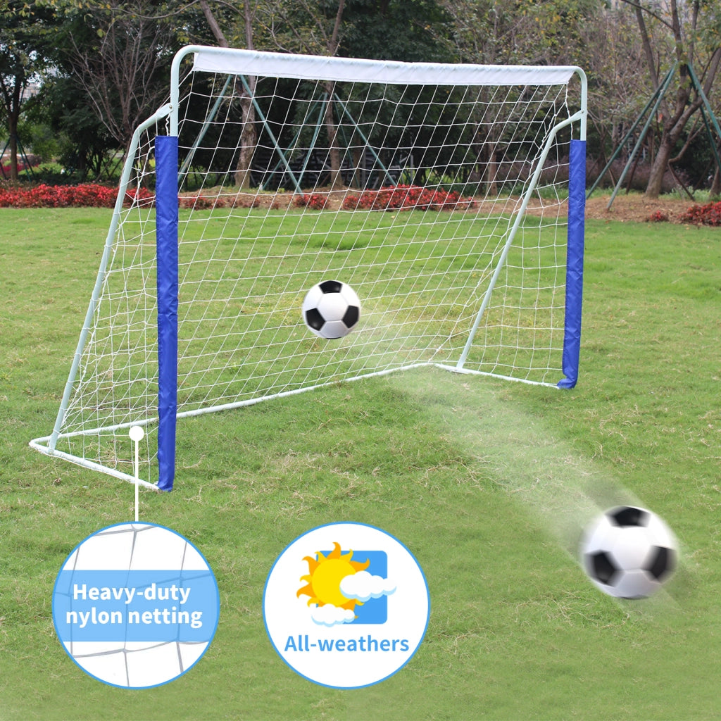 Rete da Calcio Portatile ¨C Minimal ¨C Metallo, per Esterni Interni, 243,8x152,4cm