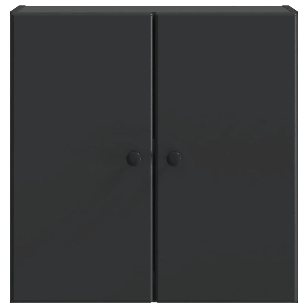 Mobiletto a muro Nero 59 x 31 x 60 cm Legno ingegnerizzato
