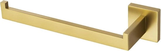 Maniglione per asciugamani a muro - Maniglie in acciaio inossidabile SUS 304 - Maniglione per asciugamani per bagno - Viti di montaggio - Finitura sbalzata cromato/oro - Q7003GD
