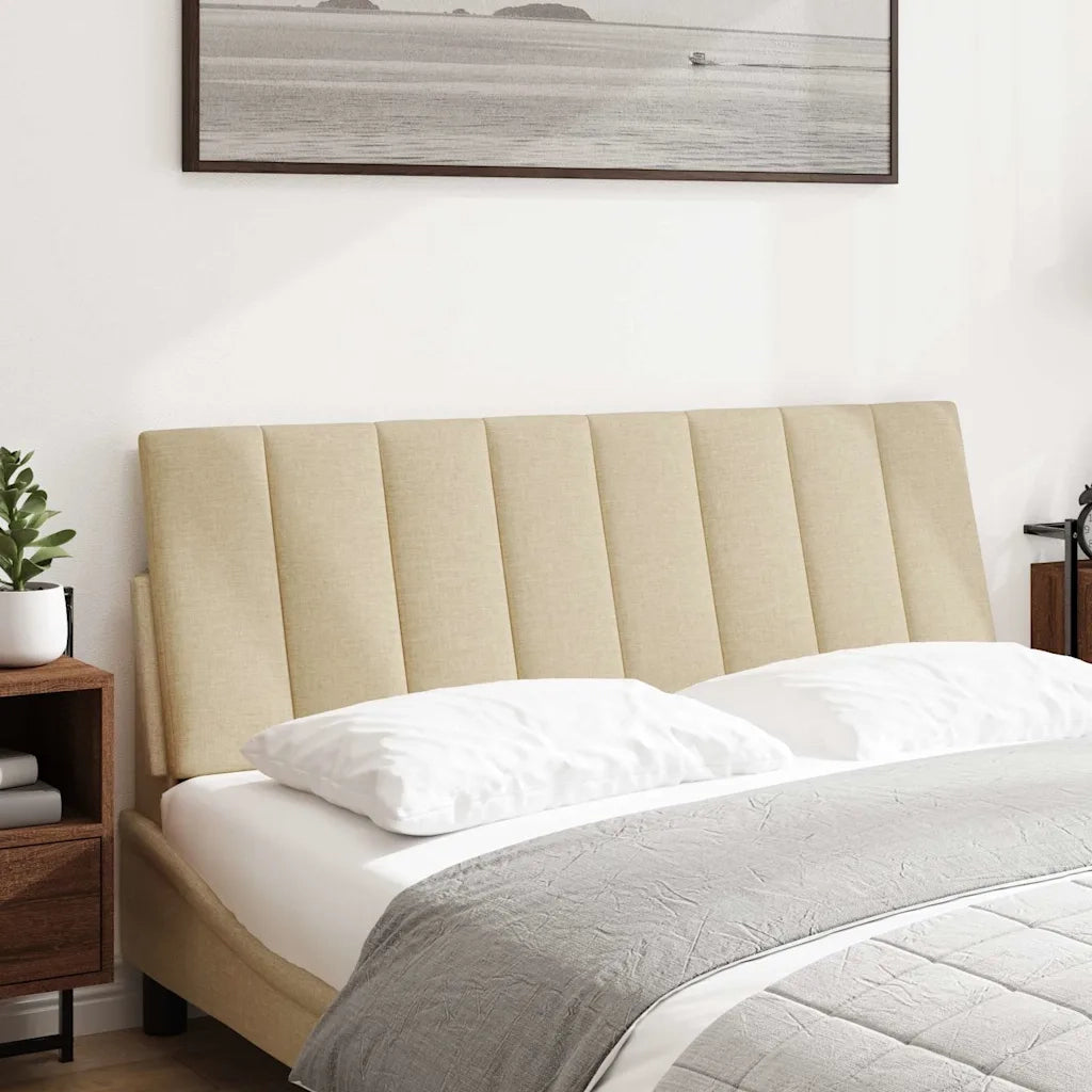 Cuscino Testiera Hanko Crema 140 cm in Tessuto 4019168