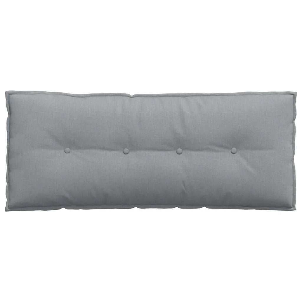 Cuscino per Schiena Grigio chiaro 120 x 19 x 50 cm Tessuto