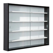 KIT VETRINETTA CM. 80X9,5X60 CREDENZA A VETRI DUE ANTE 4 RIPIANI