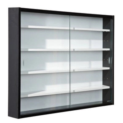 KIT VETRINETTA CM. 80X9,5X60 CREDENZA A VETRI DUE ANTE 4 RIPIANI