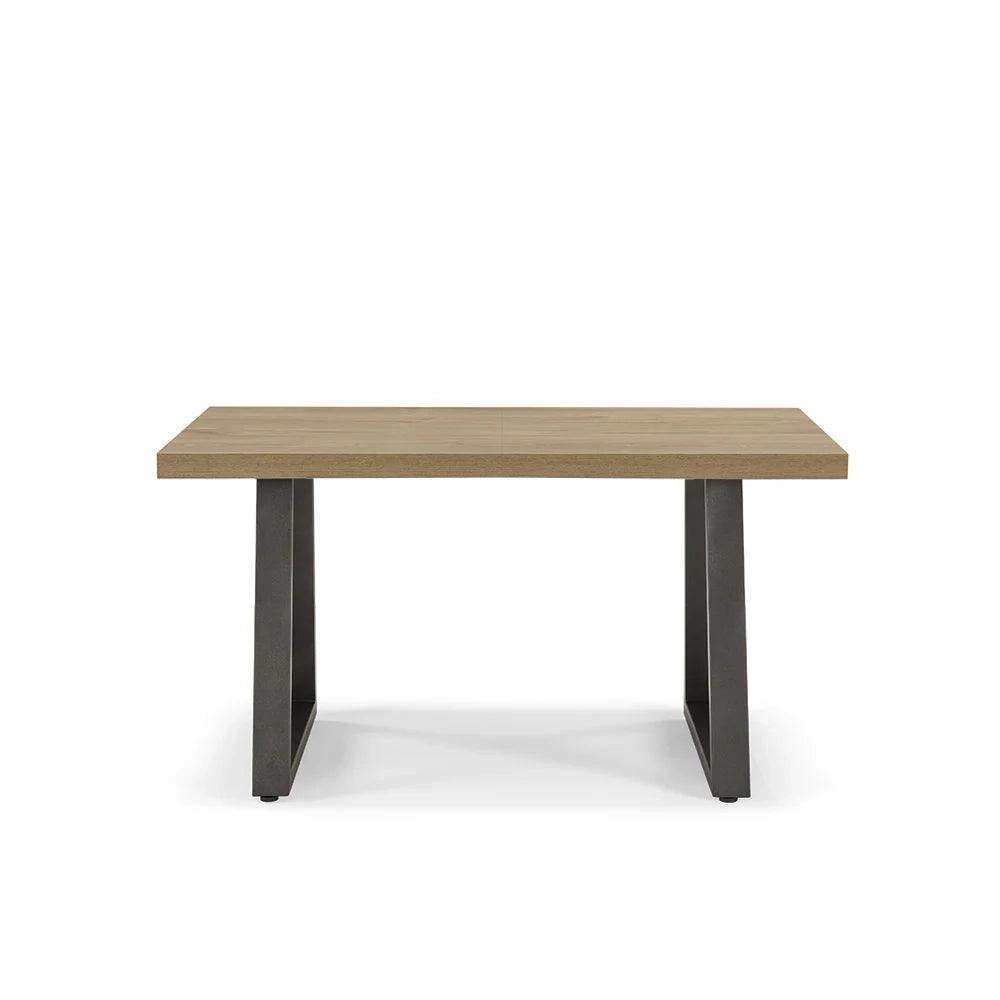 Tavolo da pranzo allungabile Noce Nodato 145x85 MADE IN ITALY modello GOYA fino a 195 CM per sala da pranzo, cucina e soggiorno, design moderno con top in melaminico