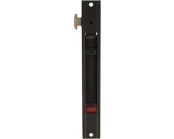 Insercente slot per finestre e porte scorrevoli - modello 3600 in alluminio - slot a gancio - integrato - colore nero - dimensioni 174 x 23 mm