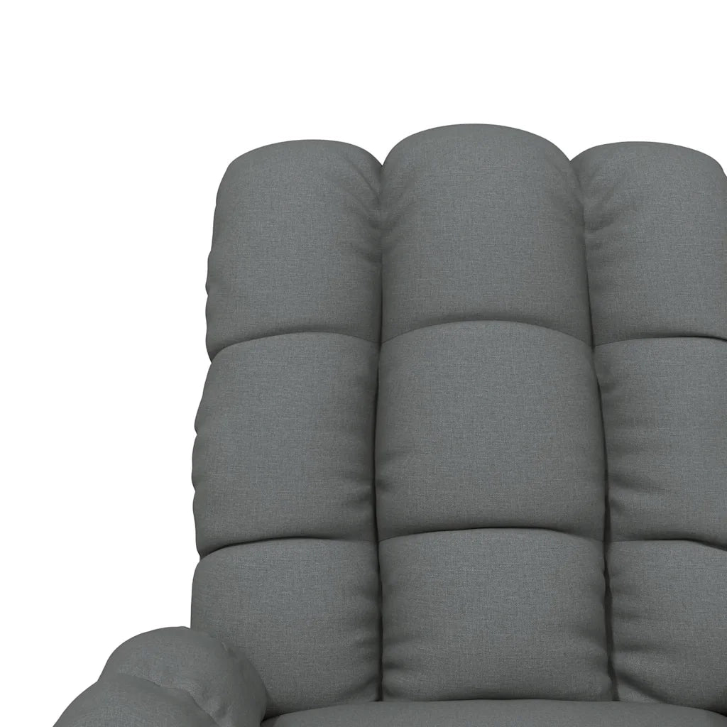 Poltrona Reclinabile in Tessuto Grigio Scuro 289797