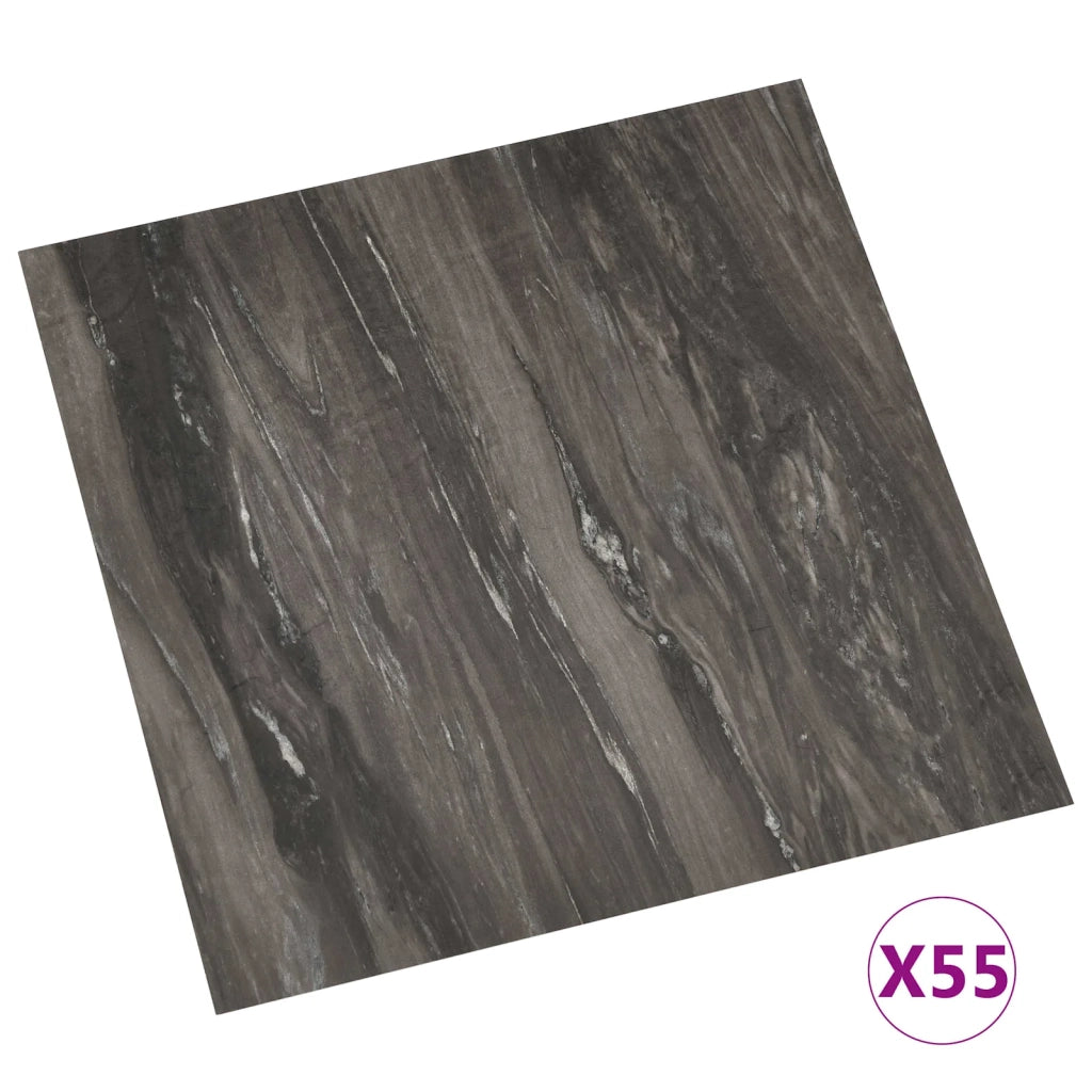 Tavole per Pavimenti 55 pcs Grigio scuro 5,11 m² PVC