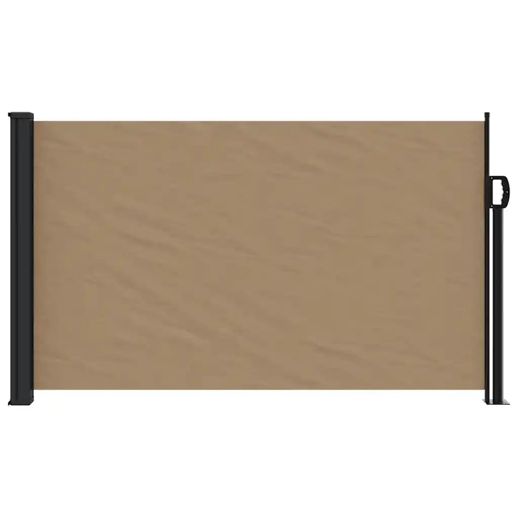 Tenda da Sole Laterale Retrattile-Tenda parasole per giardino Tortora 120x500 cm