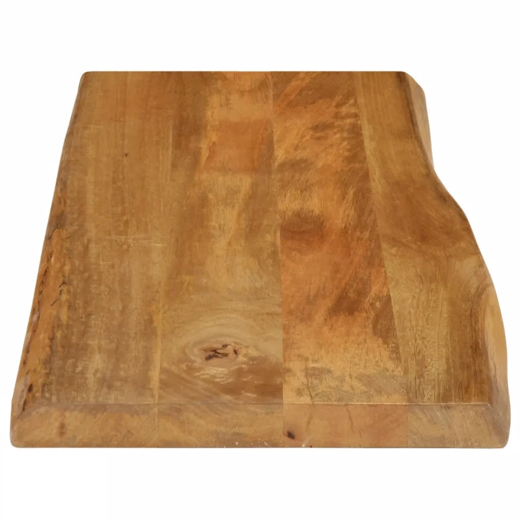 Piano Tavolo 100x40x3,8 cm Bordi Vivi in Legno Massello Mango 370780