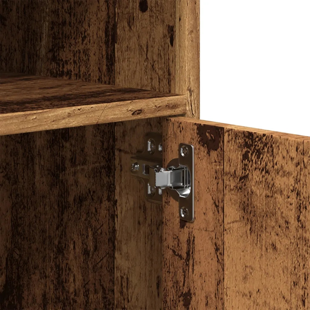Mobiletto con Ruote Legno Antico 60x48x81 cm in Truciolato CFW7355363