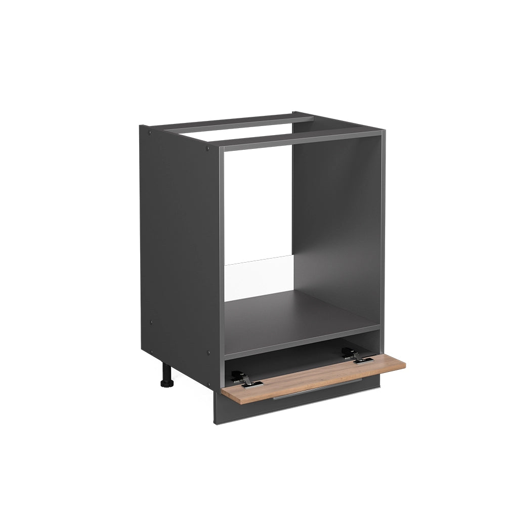 Mobile per forno da incasso Fame-Line Rovere dorato/Antracite 60 cm, PL Marmo Vicco
