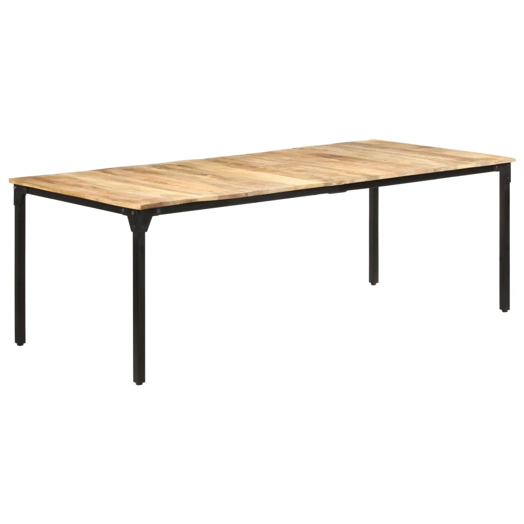 Tavolo da Pranzo 220x100x76 cm in Legno di Mango Grezzo