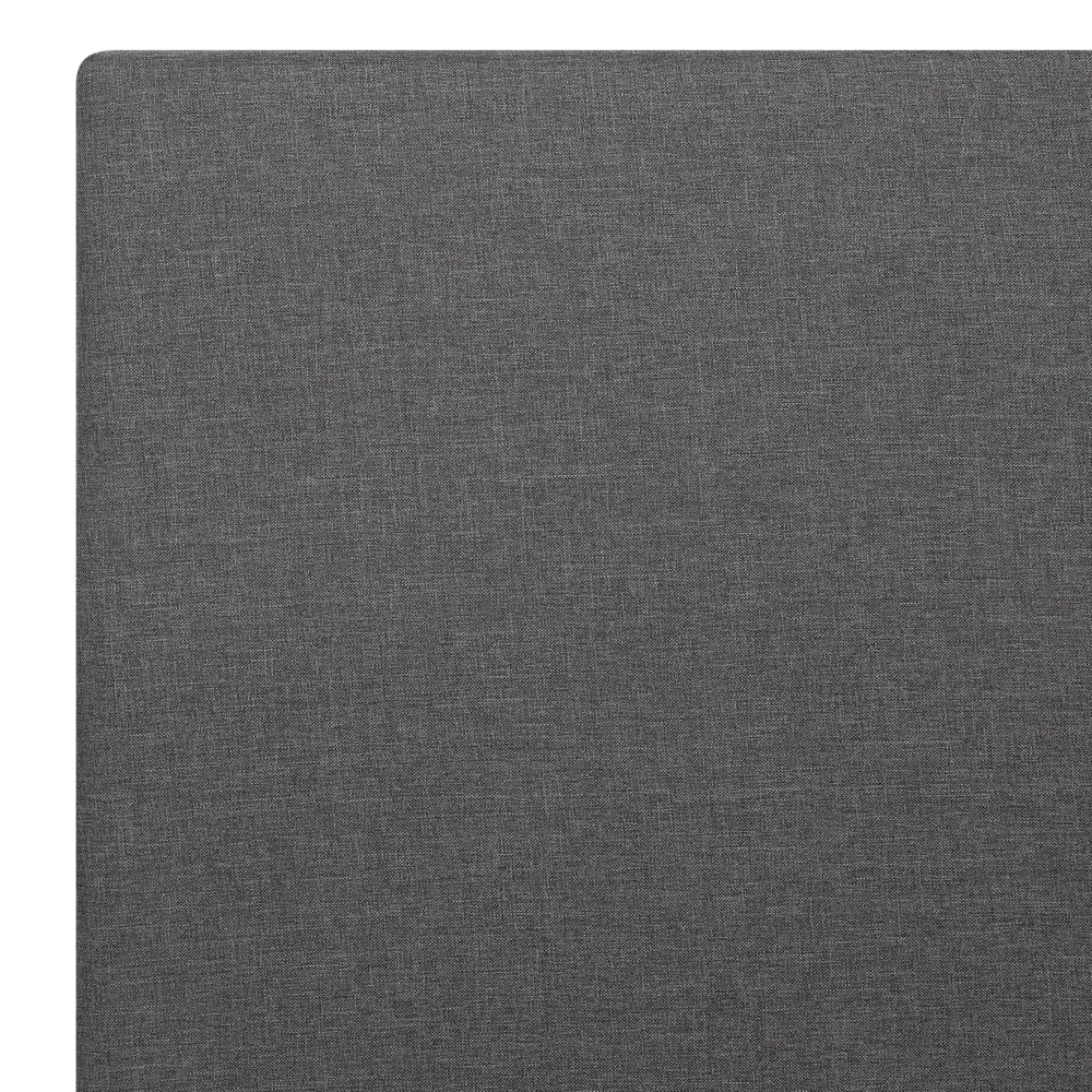 Struttura del letto nera 160 x 200 cm 5 piedi con contenitore rialzato con testiera