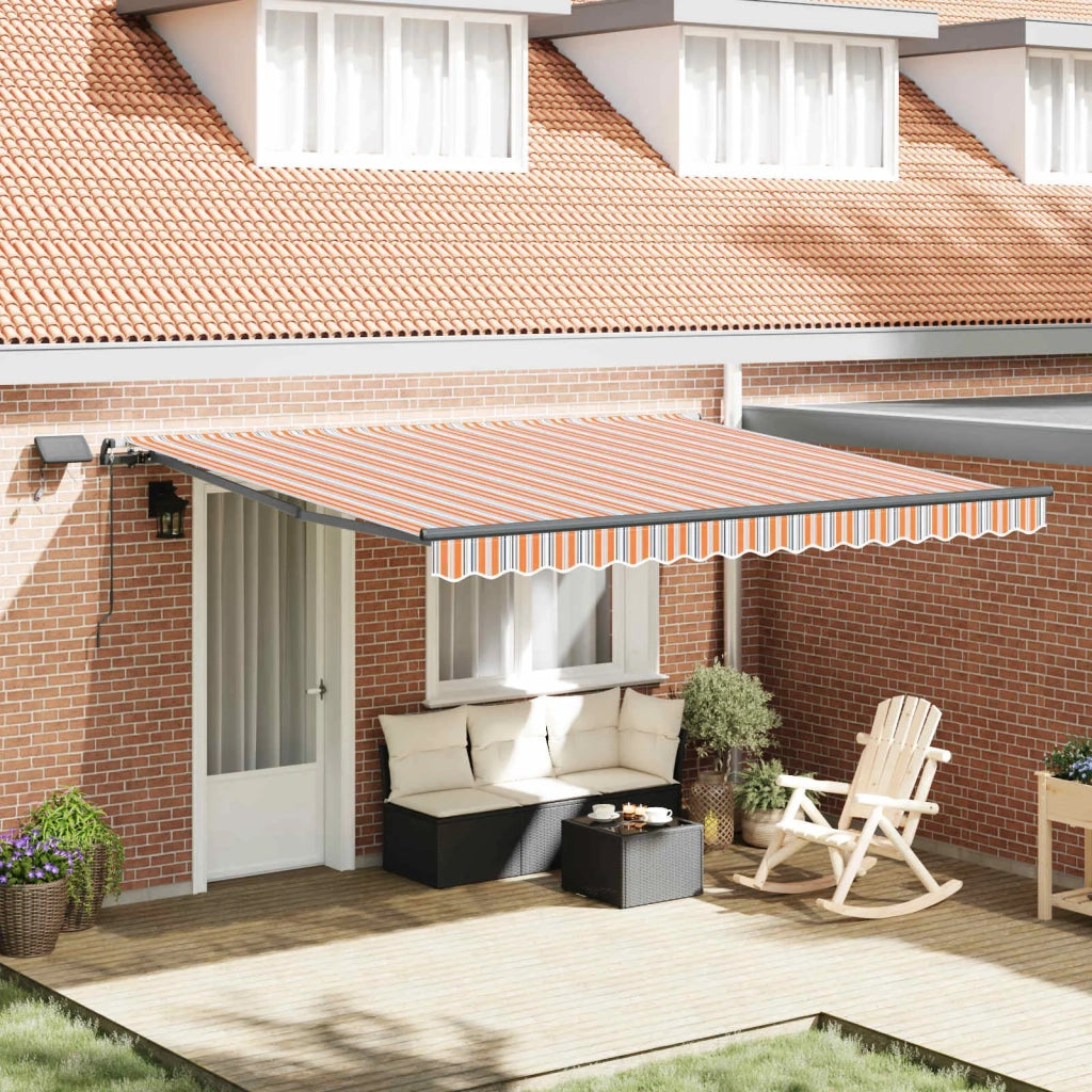 Tenda retrattile Multicolore 400 × 350 cm Tessuto e Alluminio 3330764