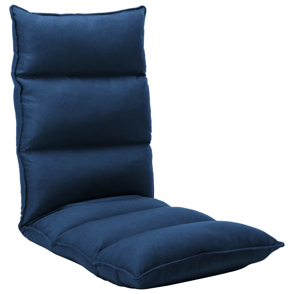 Sedia a Sdraio da Terra Pieghevole Blu in Tessuto cod mxl 73940