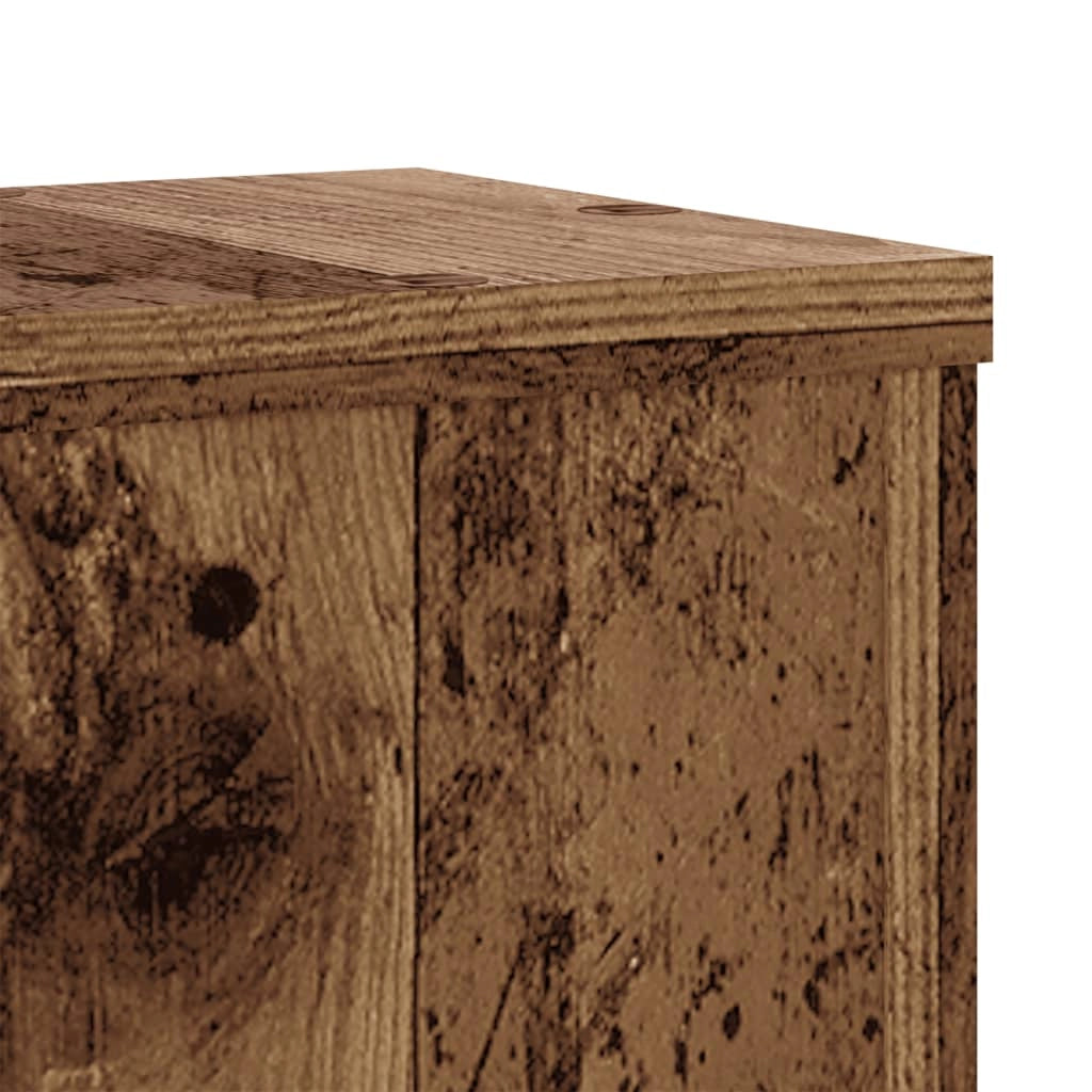 Portavasi mobili per fiori set da 2 legno di recupero legno ingegnerizzato marrone 02_0045374
