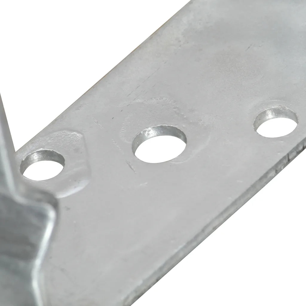 vidaXL Picchetti per Recinzione 6 pz Argento 8x6x15 cm Acciaio Zincato