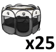 Valora Box per cani/gatti grigio pieghevole in tessuto x25