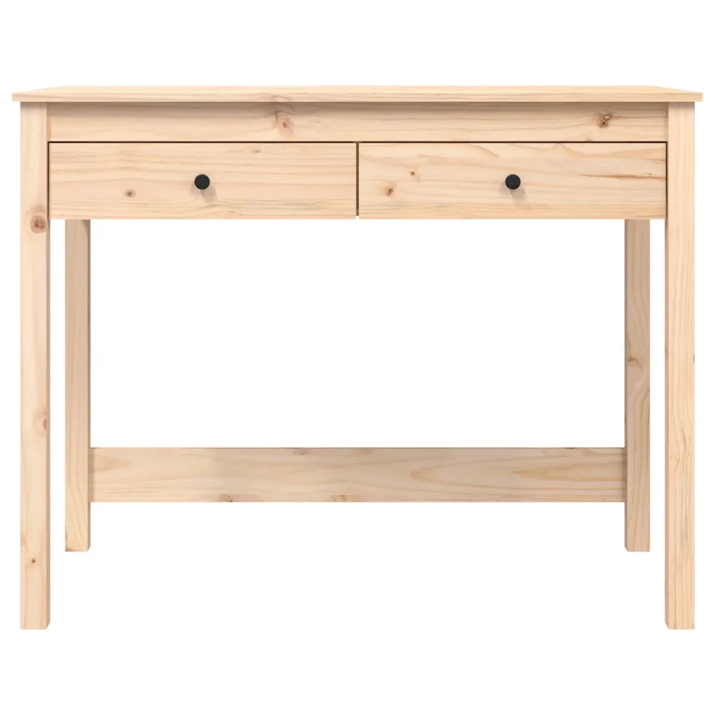 Scrivania | Tavolo da Ufficio con Cassetti 100x50x78 cm in Legno Massello di Pino