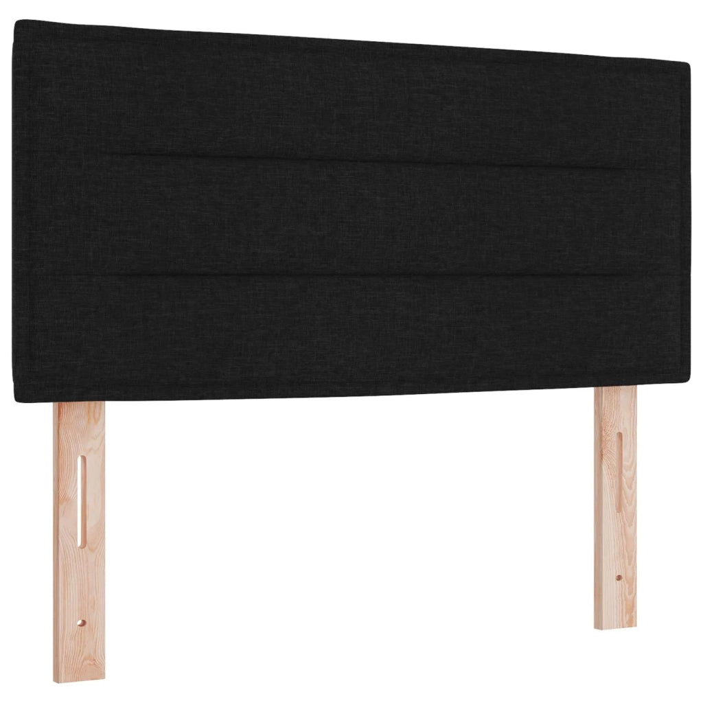 Letto box spring con materasso Nero 90 x 200 cm Tessuto 3450385