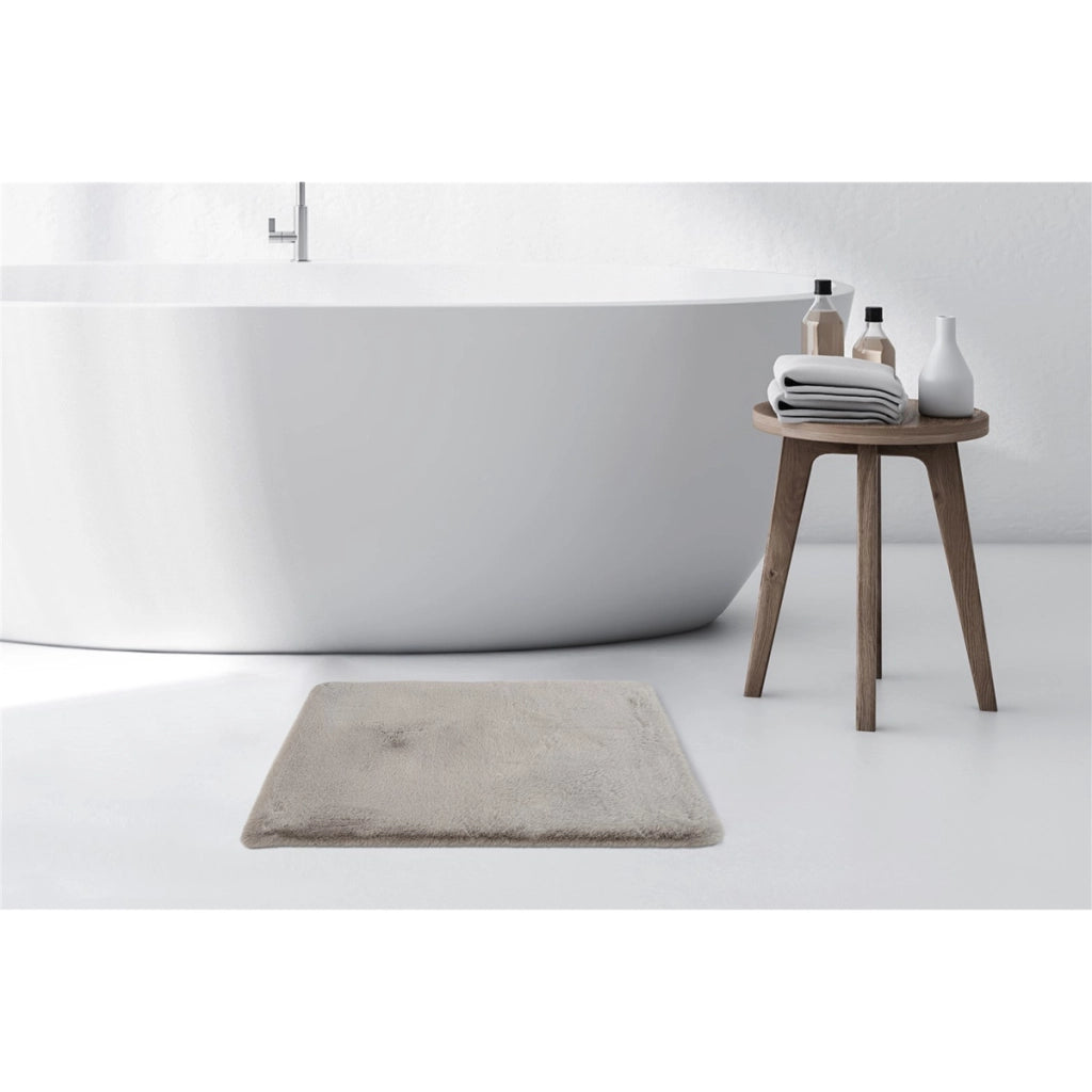 Tappeto da bagno Rabbit grigio chiaro 65x100 cm
