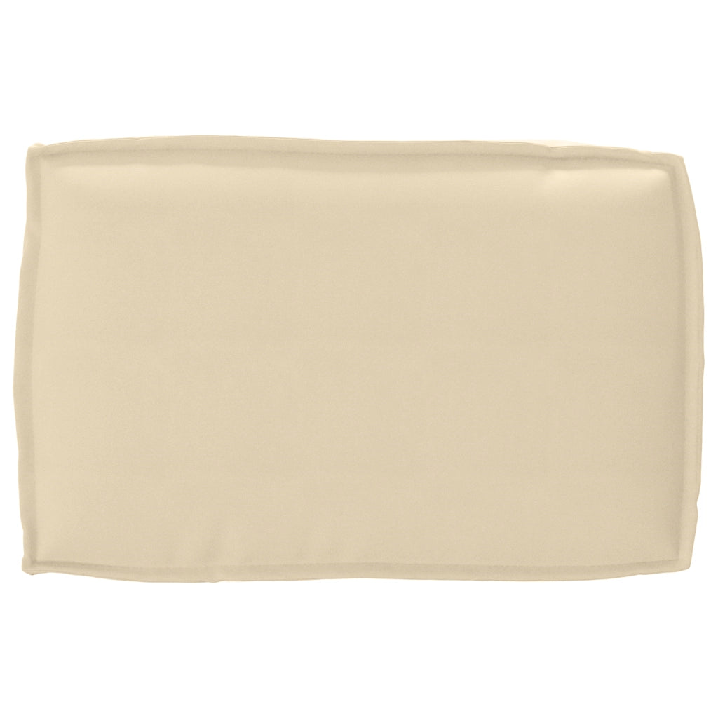 Cuscino per Pallet per Schienale Beige 60x40x12 cm in Tessuto Oxford