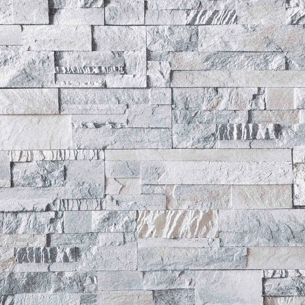 Carta da Parati 3D Pietra Grigio 10 x 0,53 m CFW2112677