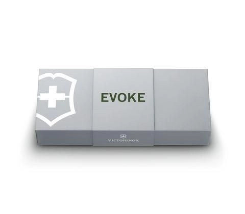 Victorinox 0.9425.DS24 Evoke BSH Alox Coltello Pieghevole 4 Funzioni Lama 10 cm con Perno per Pollice e Clip Rimovibile colore Verde Oliva