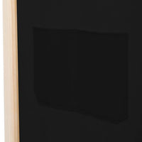 Divisorio a 3 Pannelli Nero 120x170x4 cm in Tessuto 248183