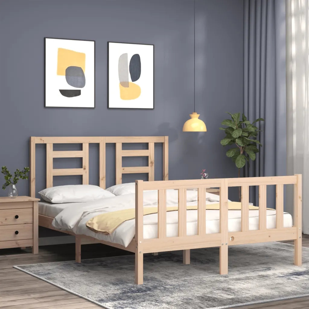 Giroletto senza Materasso-Struttura Letto 120x200 cm in Legno Massello di Pino 415379