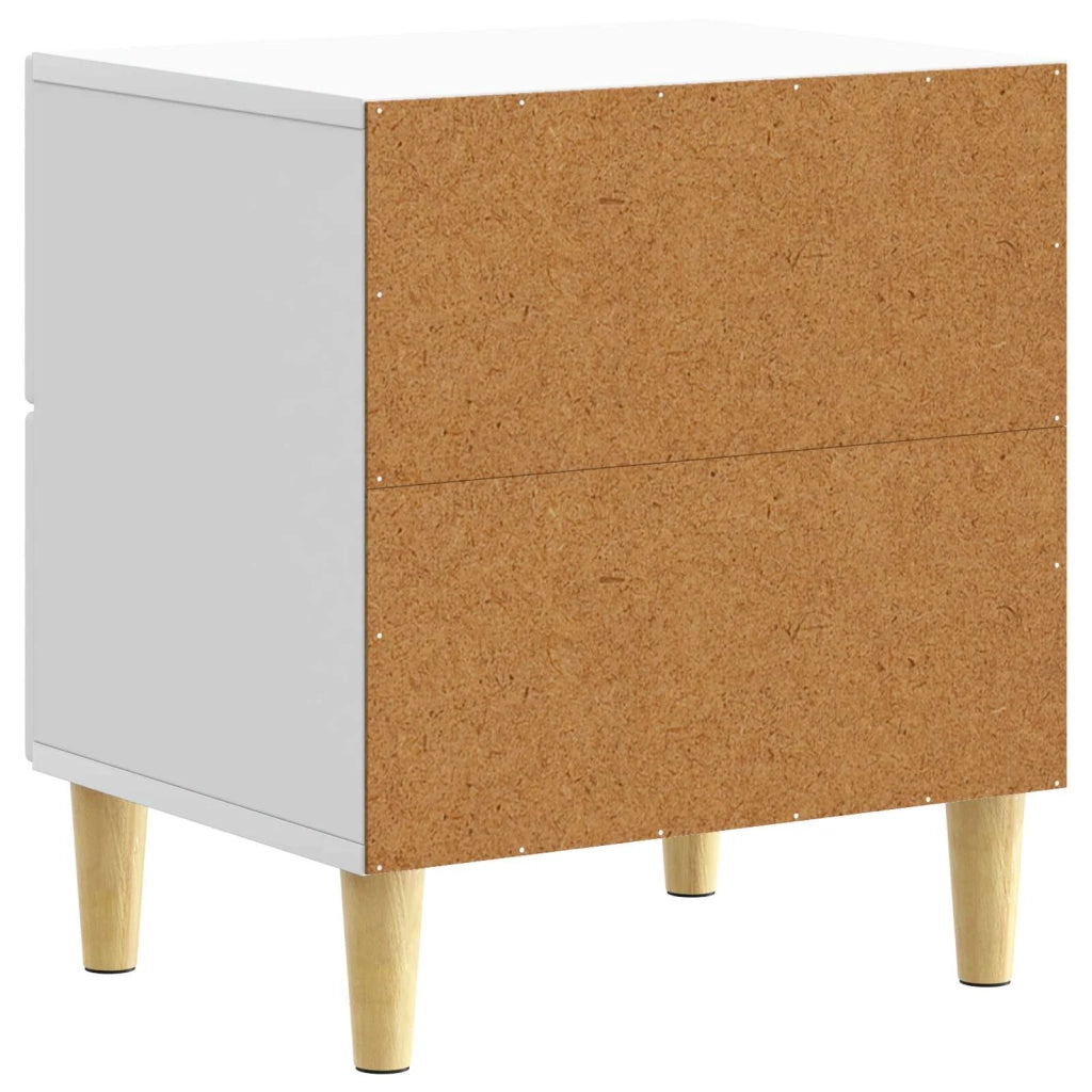 Comodino 2 pcs Bianco 43 x 34,5 x 48 cm Legno ingegnerizzato