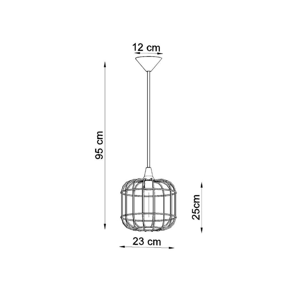 Lampada a sospensione Druida Pure Lume bianca metallo E27 25cm