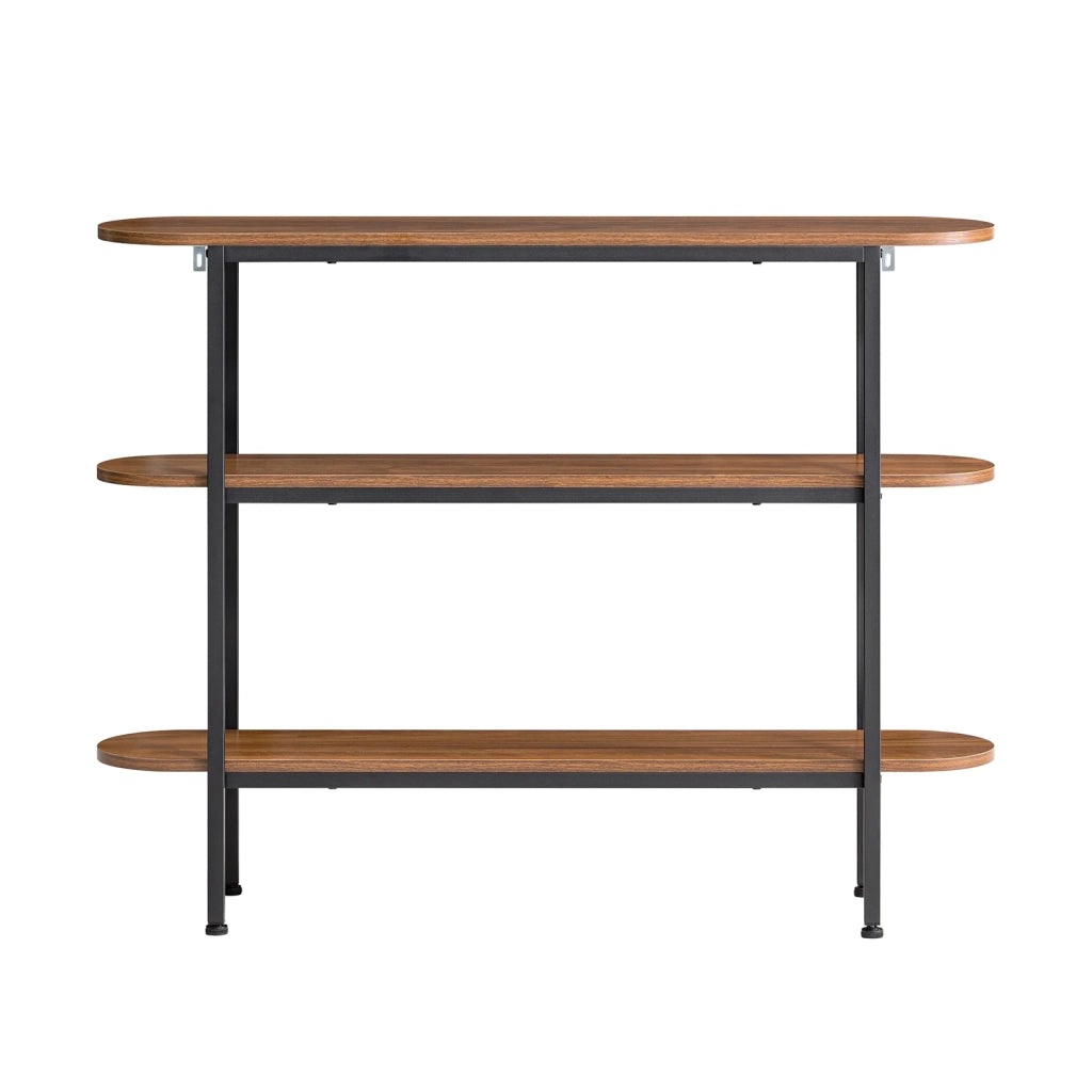 Tavolo Consolle da ingresso Tavolino stretto Tavolo decorativo Marrone 110x25x86cm FSB67-WS SoBuy