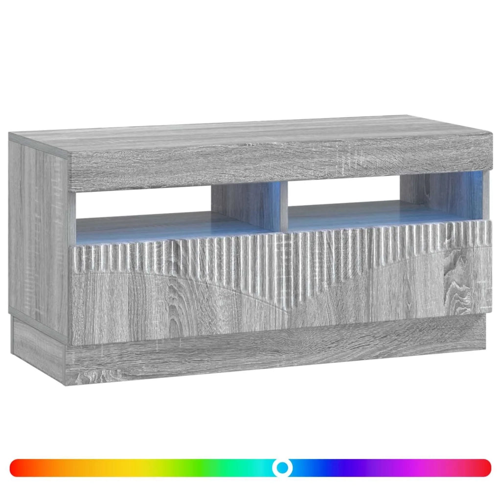 Mobile TV LED Sonoma grigio Legno ingegnerizzato 897441