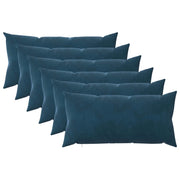 Cuscino con cuscino HEERLEN 6 pz Blu Velluto 925288