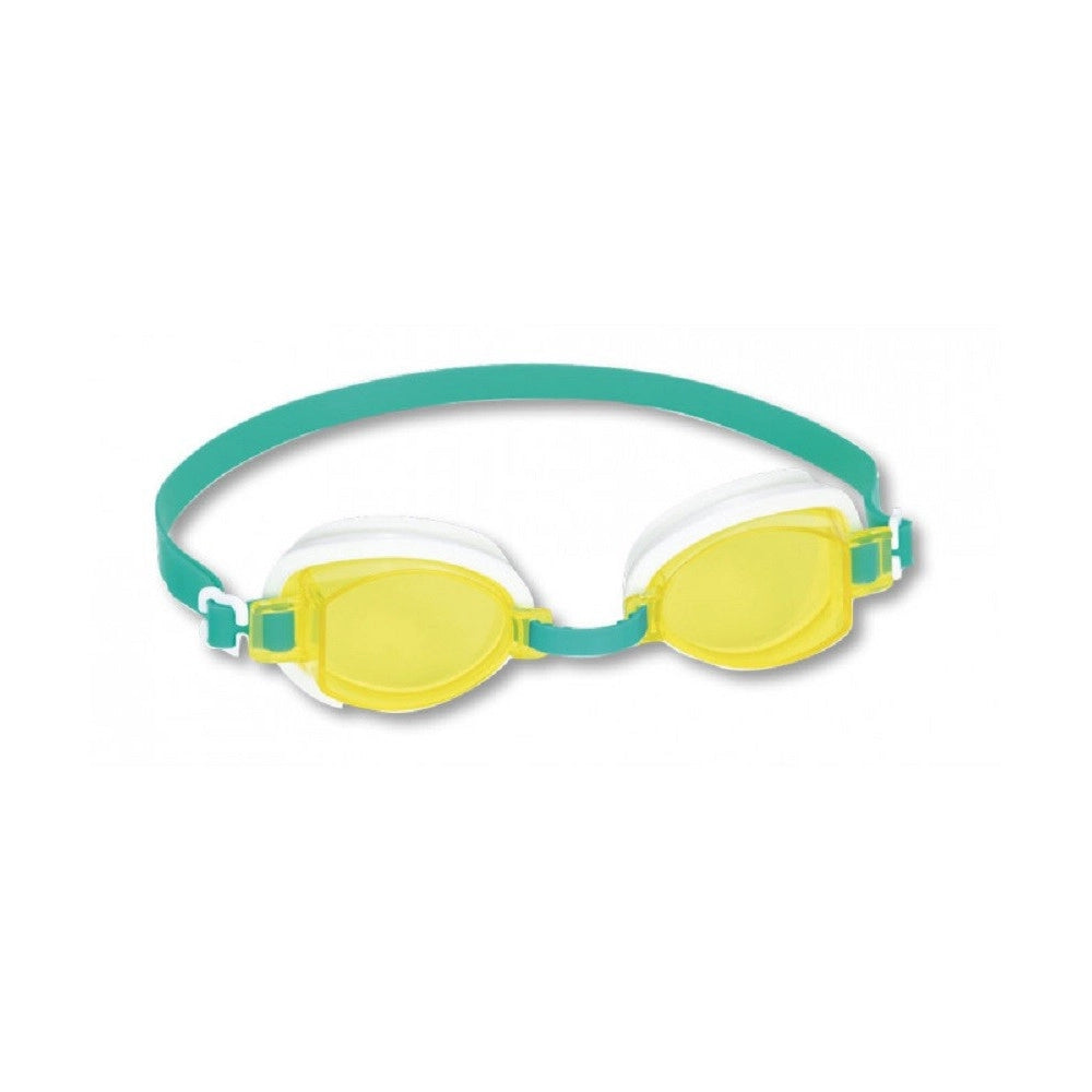 Trade Shop - Occhialini Da Nuoto Per Bambini Ocean Wave Silicone Protezione Uv 3 Colori 21048 -