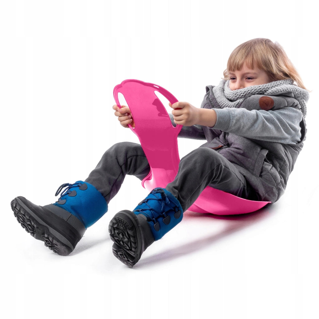 Slittino per bambini KADAX, scivolo da discesa, mela, plastica, mela, resistente alla neve