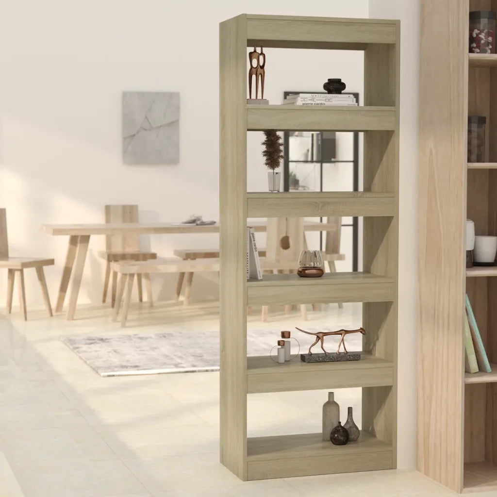 Libreria/Divisorio Rovere Sonoma 60x30x166 cm in Truciolato 811676