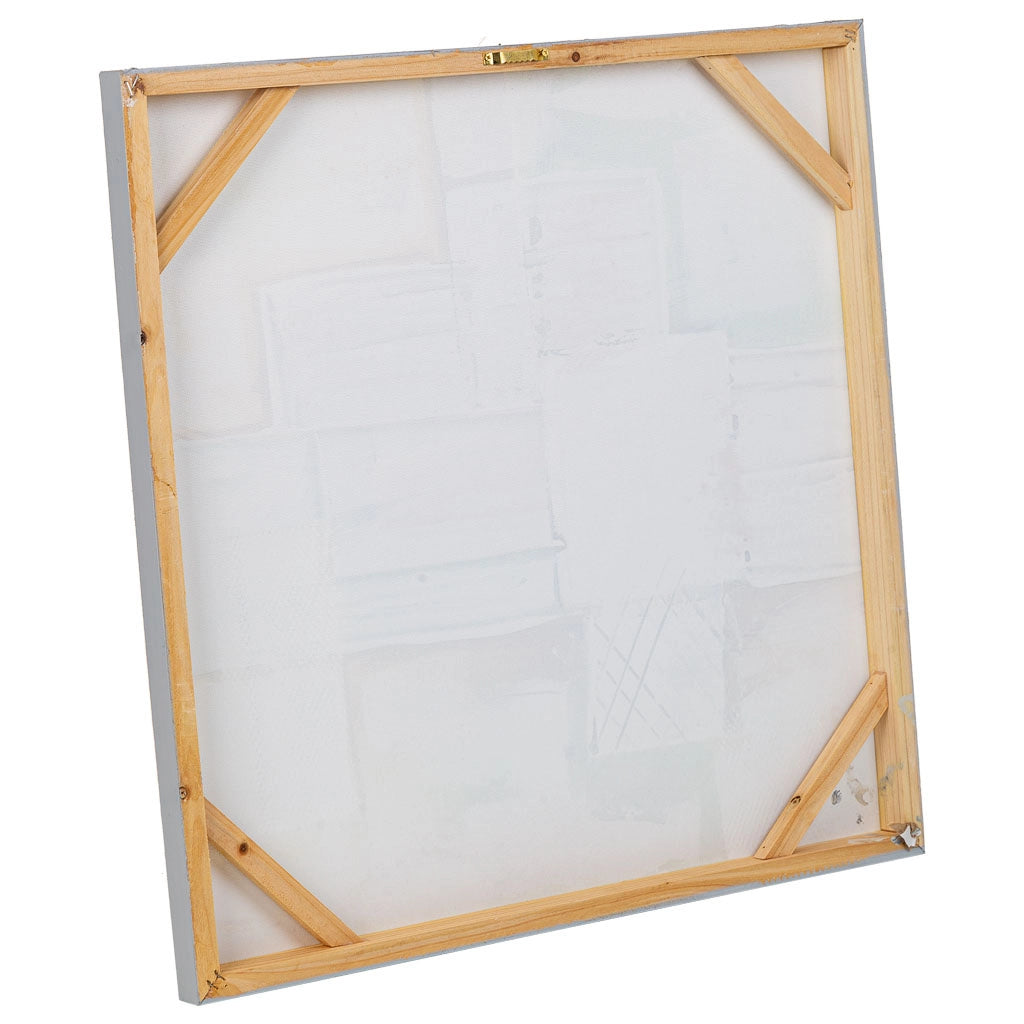 Quadro dipinto a mano con rilievo multicolore 60x60x3h cm