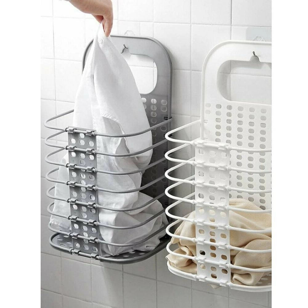 Trade Shop - Portabiancheria Cesto Pieghevole Portaoggetti Biancheria Casa Bagno 70527 -