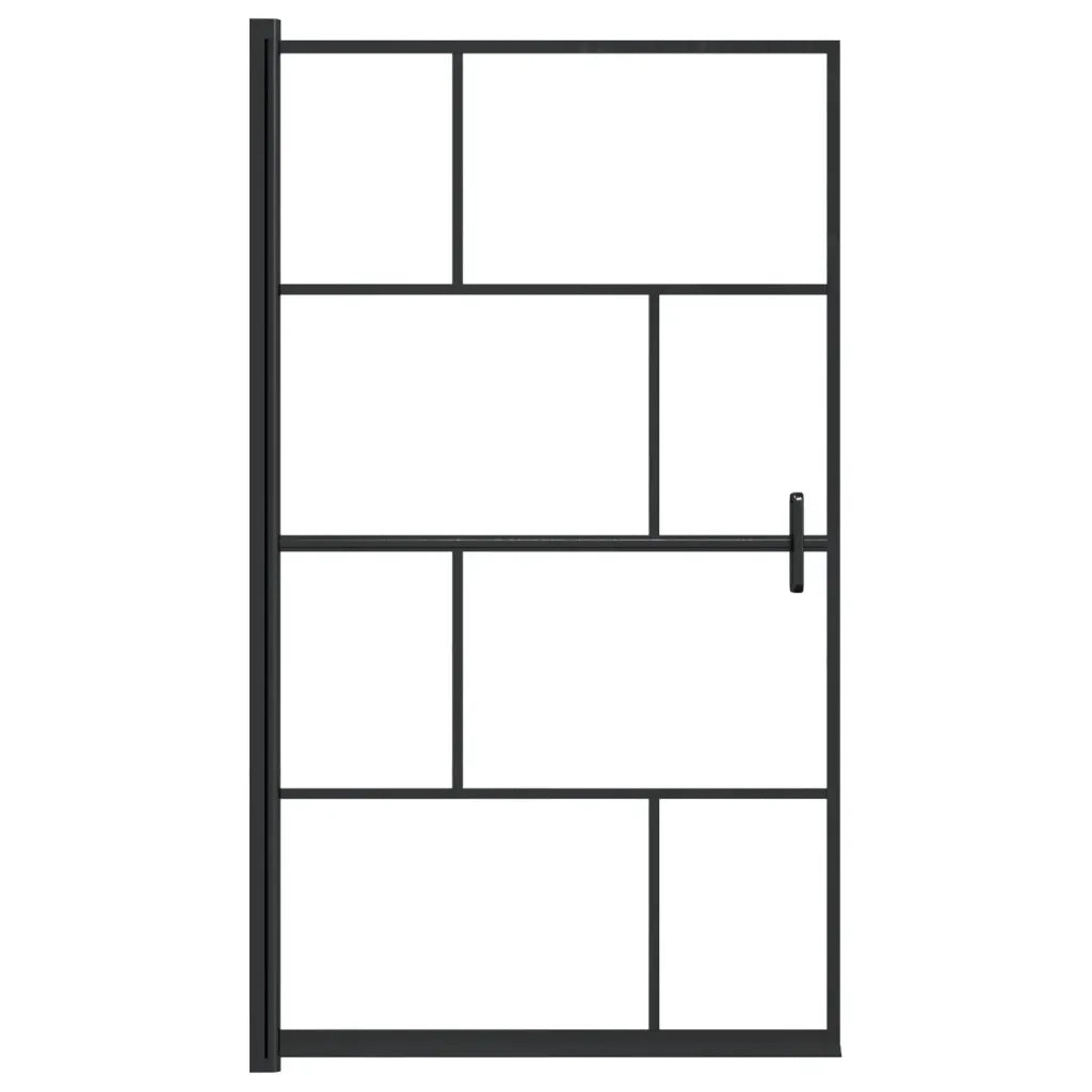Pannello per Box Doccia in ESG 80x140 cm Nero CFW3488396