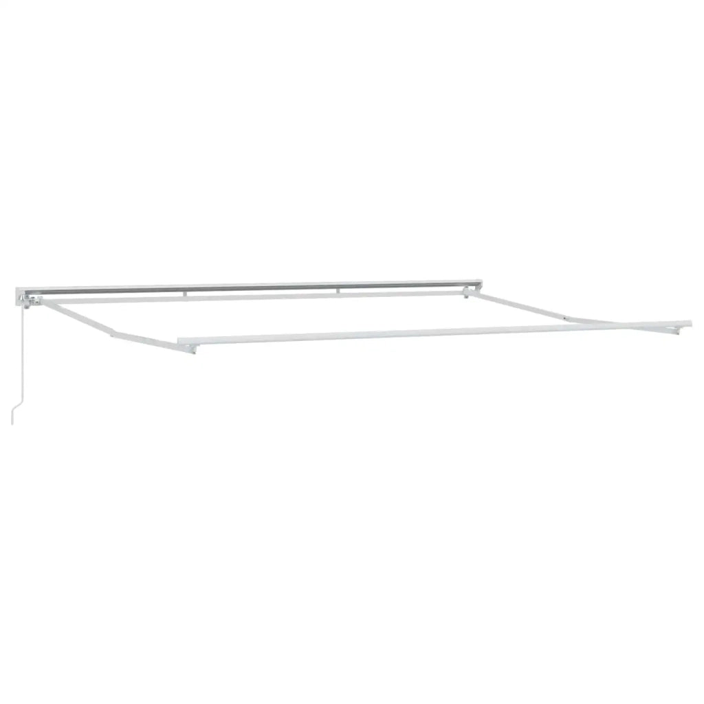 Telaio di tenda manuale Regolabile Bianco 4,5 × 3 m Acciaio 42024783