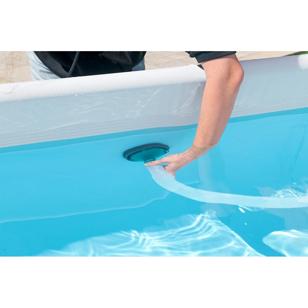 Trade Shop - Aspiratore Sistema Di Pulizia Per Piscine Fuori Terra Fino A 457cm Azionato Da Pompa 58212 -