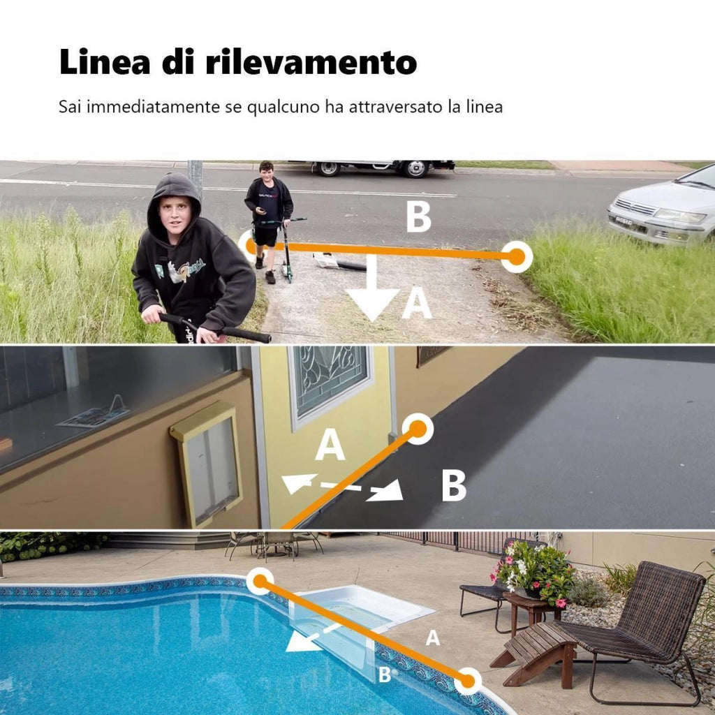 Imou IPC-F88FIP-V2 Knight Telecamera IP Wi-Fi 4K 8MP Rilevamento AI IP66 Sirena 110dB Visione Notturna colore Bianco