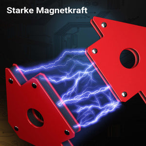 12x Magnete per saldatura con forza di tenuta di 11/20/32 kg, dimensioni compatte, Angolo di saldatura a 45°, 90° e 135°, tiene uniti i pezzi da saldare